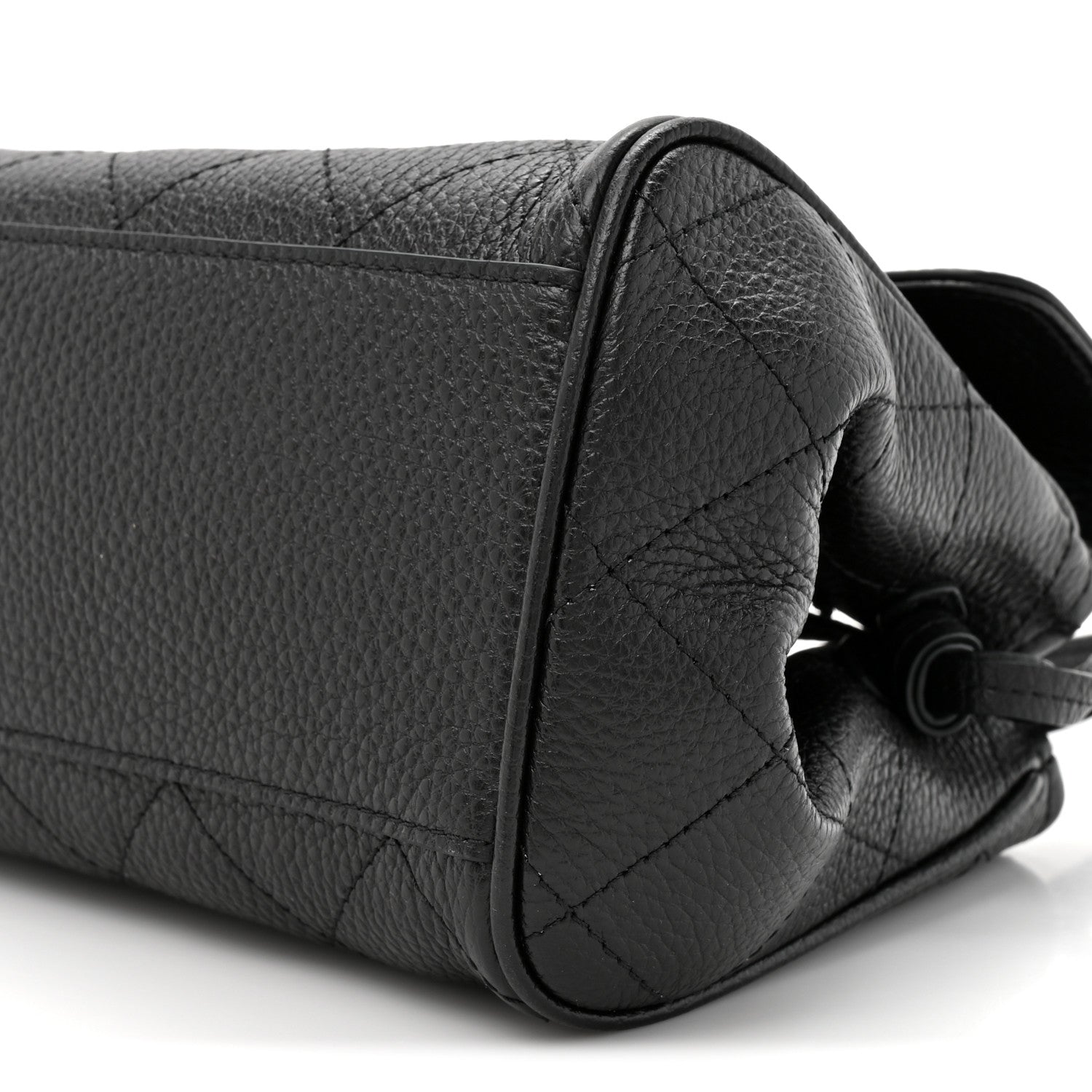 Chanel Grained Calfskin Stitched Urban Essentials Small Shopping Bag Black 9 of 10