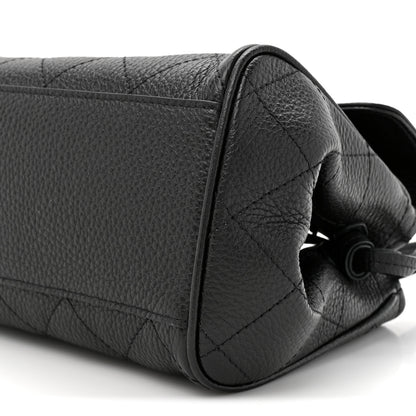 Chanel Grained Calfskin Stitched Urban Essentials Small Shopping Bag Black 9 of 10