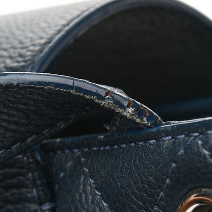 Chanel Caviar Quilted Large CC Box Shopping Tote Navy 17 of 24
