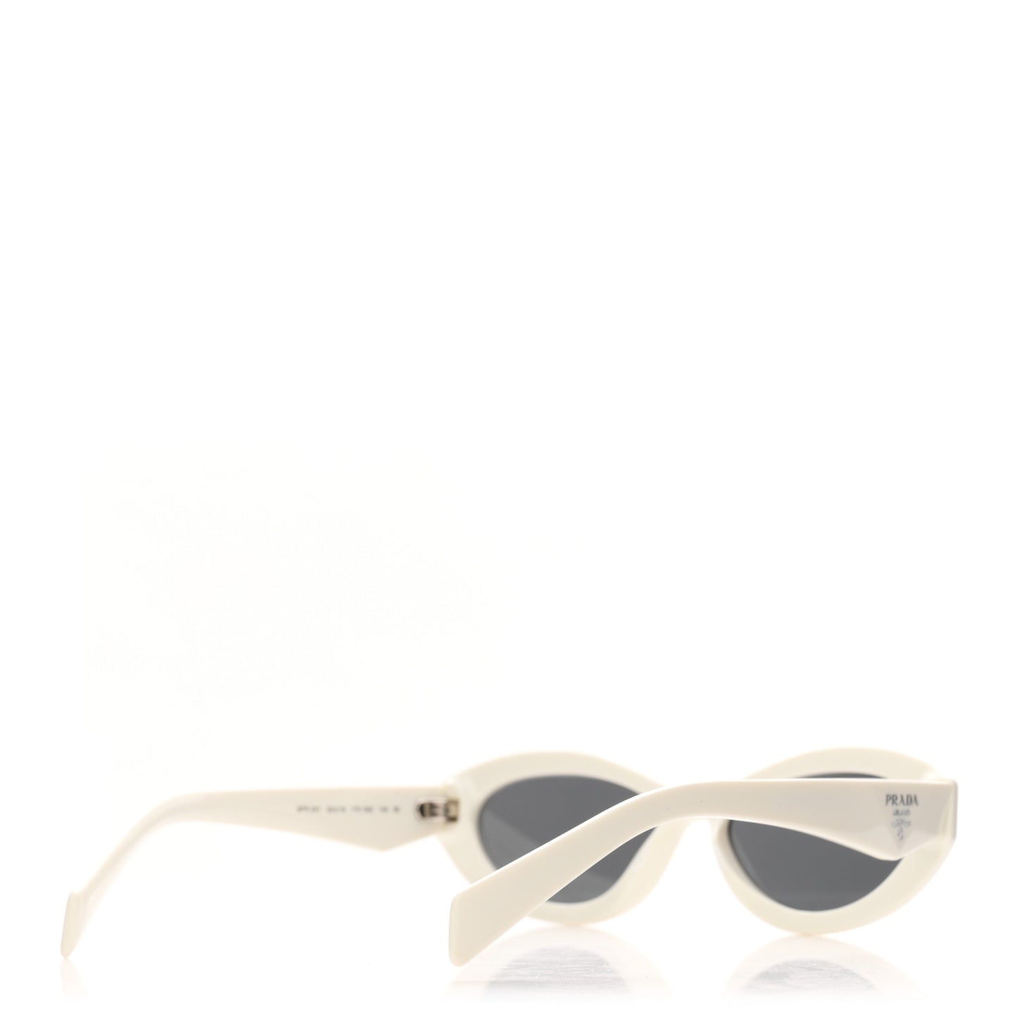 Acetate Oval Sunglasses SPR 26Z Chalk White