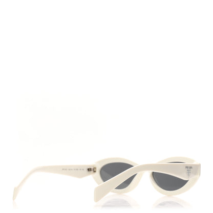 Prada Acetate Oval Sunglasses SPR 26Z Chalk White 4 of 8