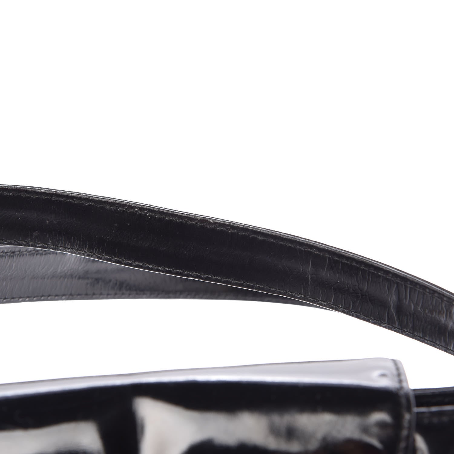 Chanel Patent Flap Shoulder Bag Black 16 of 21