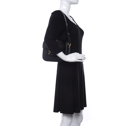 Gucci Azalea Calfskin Horsebit 1955 Shoulder Bag Black 2 of 9