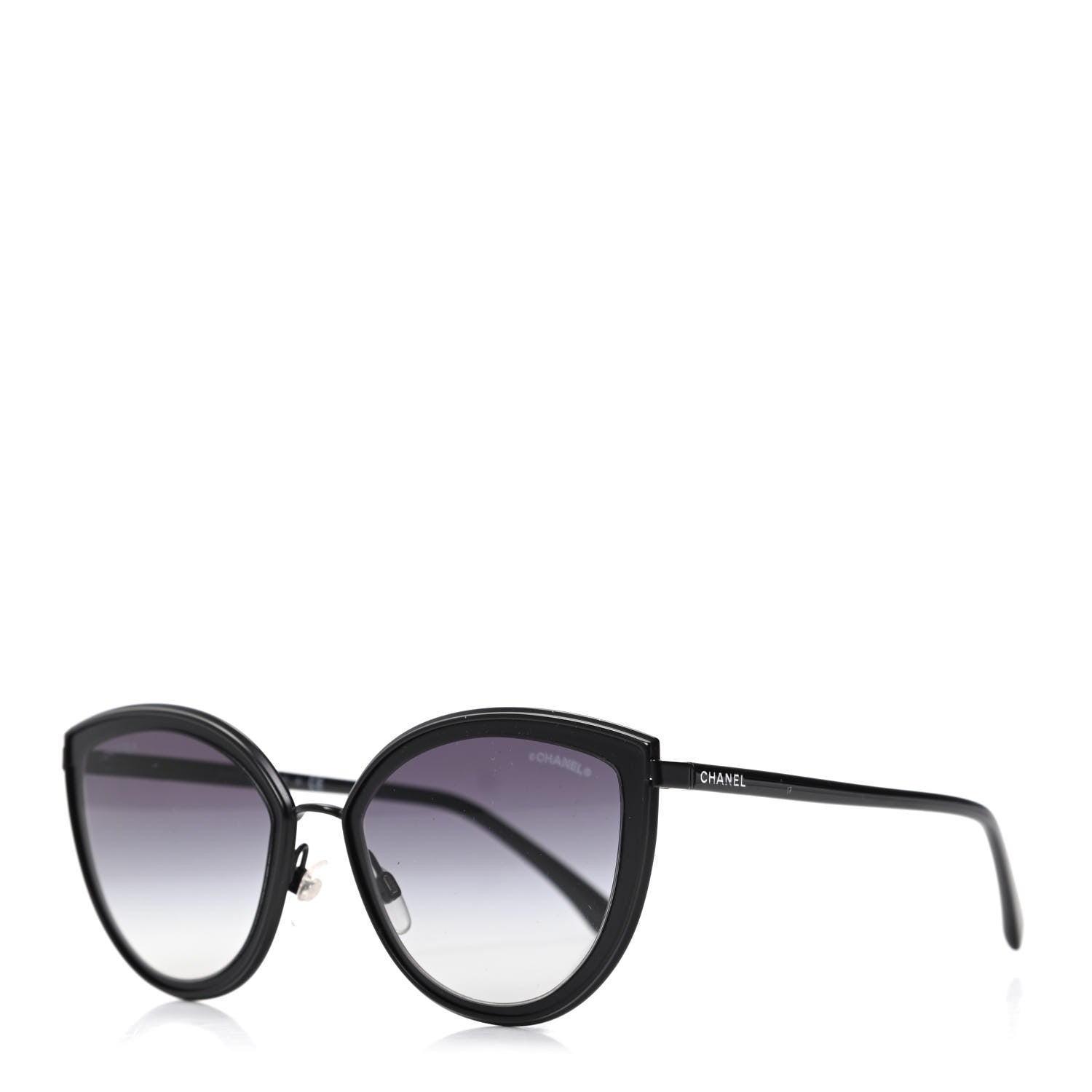 Chanel Cat Eye Sunglasses 4222 Black 1 of 8