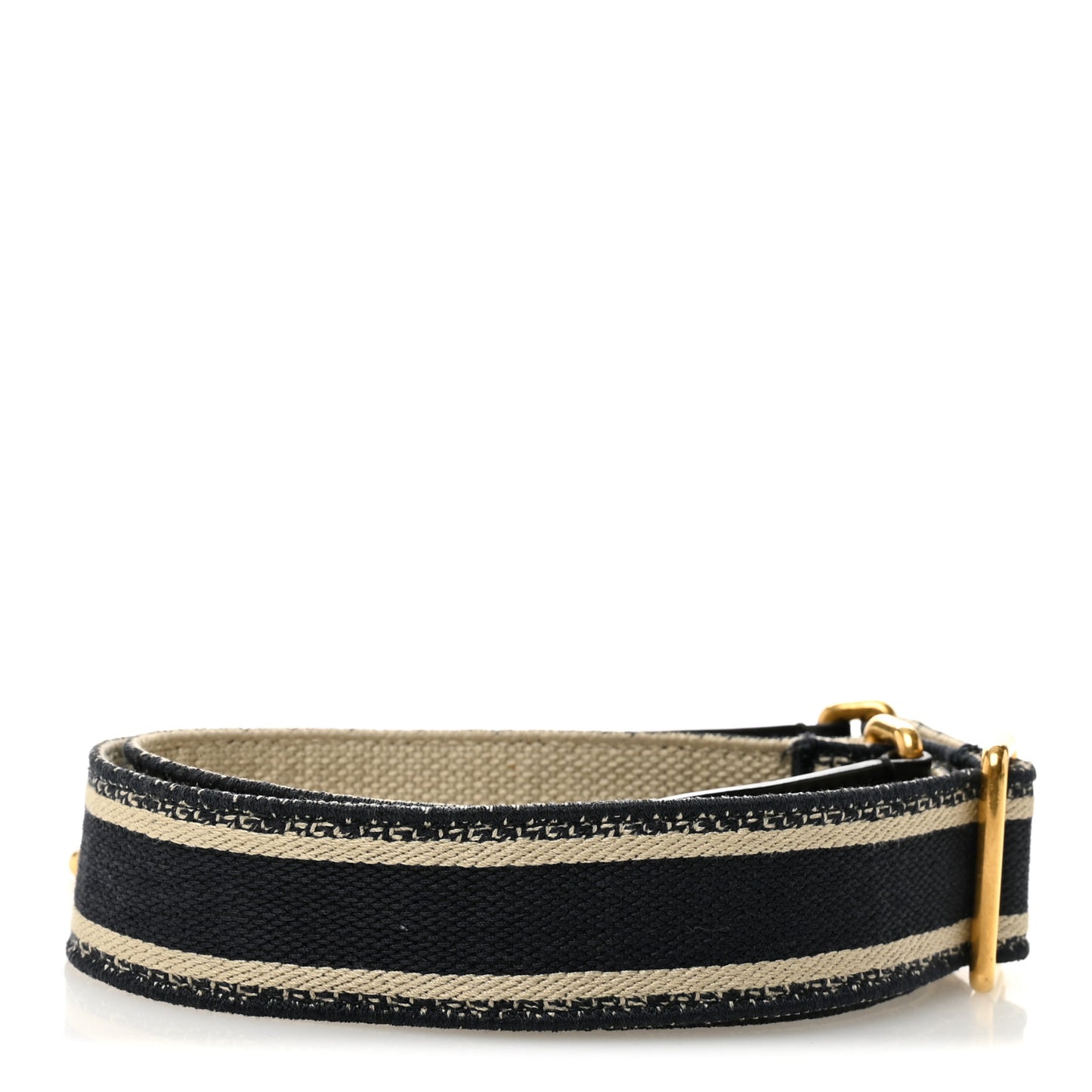 Canvas Embroidered Shoulder Strap Blue
