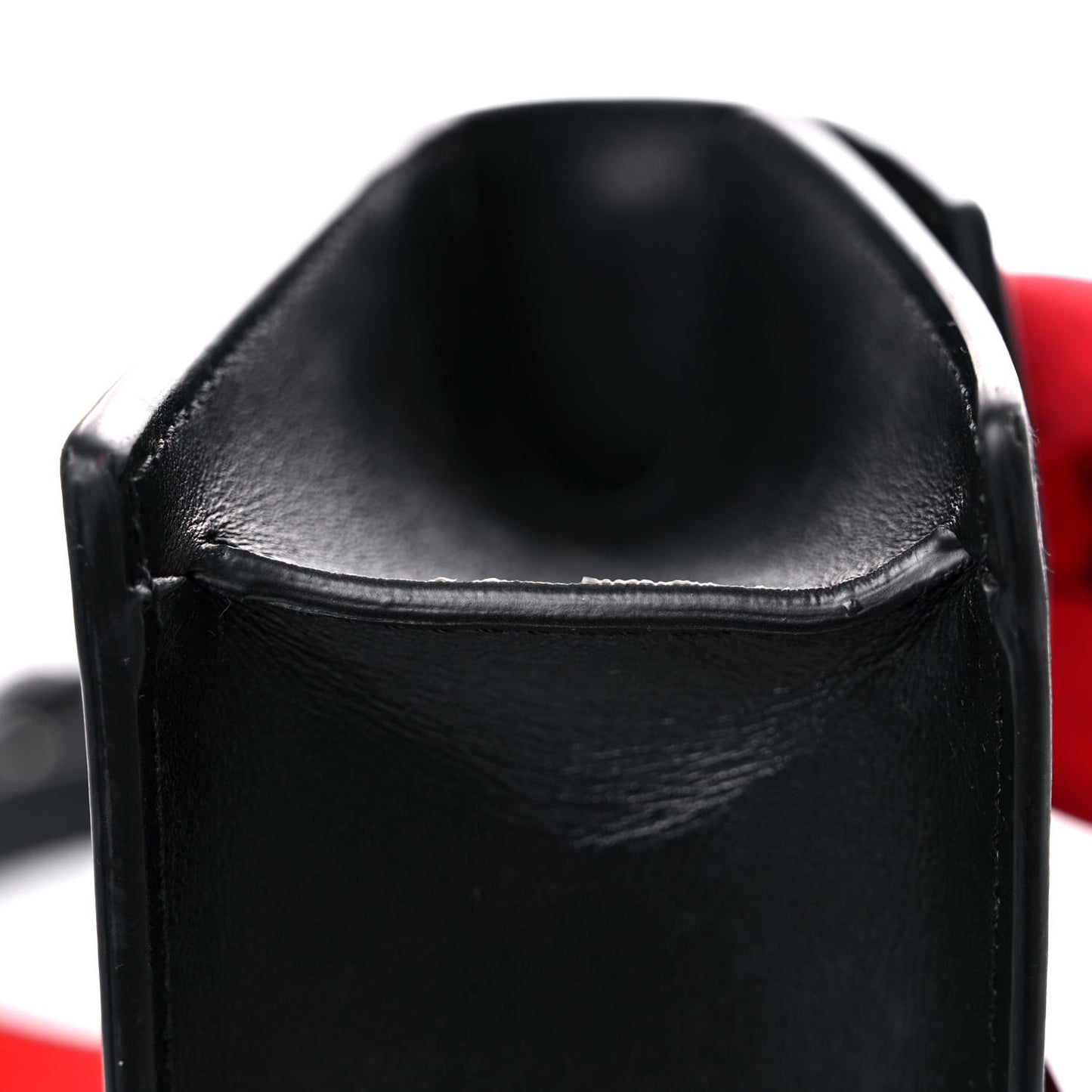 Grained Calfskin Mini Elisa Top Handle Bag Black