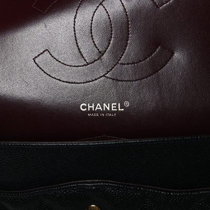 Chanel Caviar Quilted Jumbo Double Flap Black 6 of 13