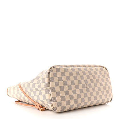 Louis Vuitton Damier Azur Neo Neverfull MM Rose Ballerine 5 of 13