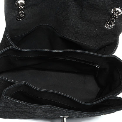 Chanel Iridescent Caviar Medium Lady Pearly Flap Black 5 of 8