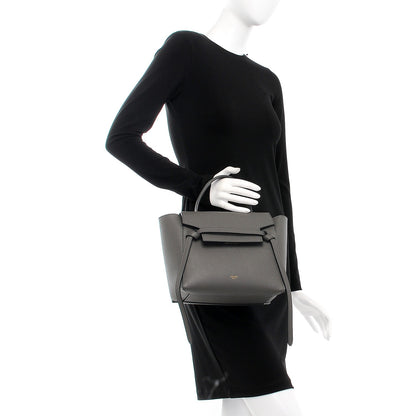 Celine Baby Grained Calfskin Micro Belt Bag Grey 3 of 9