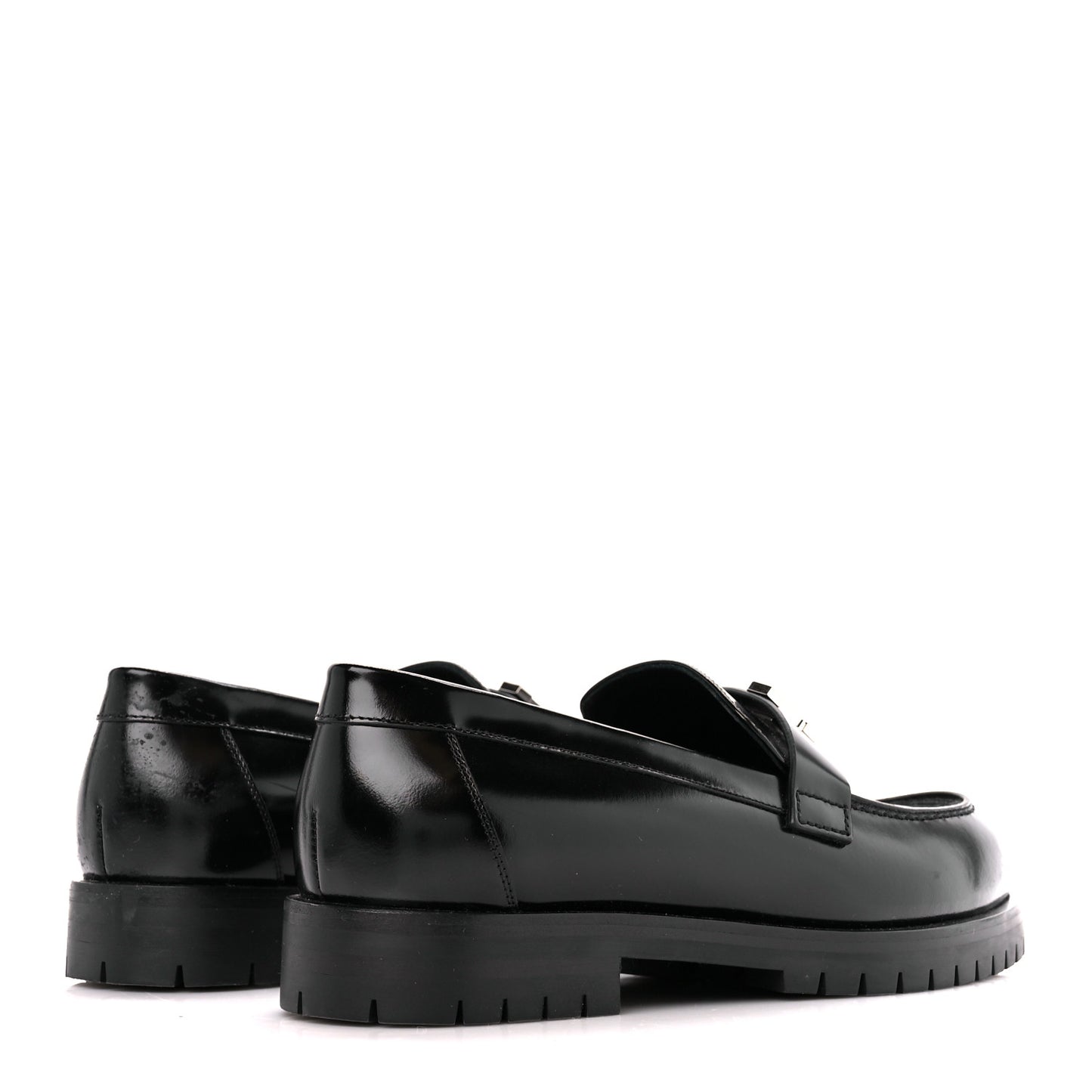 Calfskin Womens Faubourg Loafers 37 Black