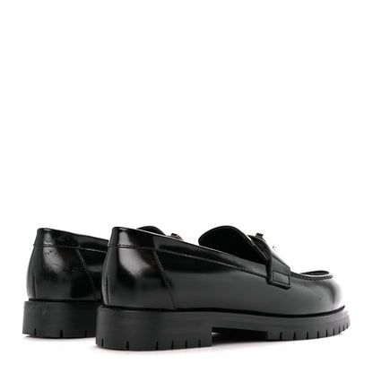 Hermes Calfskin Womens Faubourg Loafers 37 Black 4 of 10