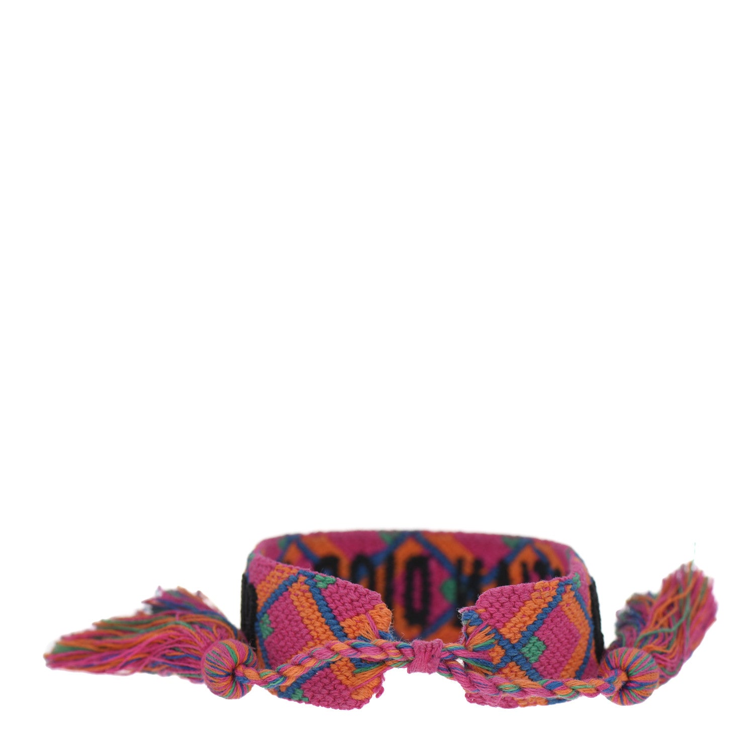 Christian Dior Woven Cotton J'Adior Friendship Bracelet Pink Multicolor 3 of 4