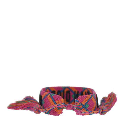 Christian Dior Woven Cotton J'Adior Friendship Bracelet Pink Multicolor 3 of 4