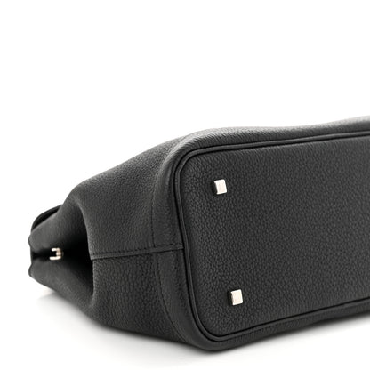 Moynat Taurillon Blush Calfskin Gabby PM Black 8 of 10