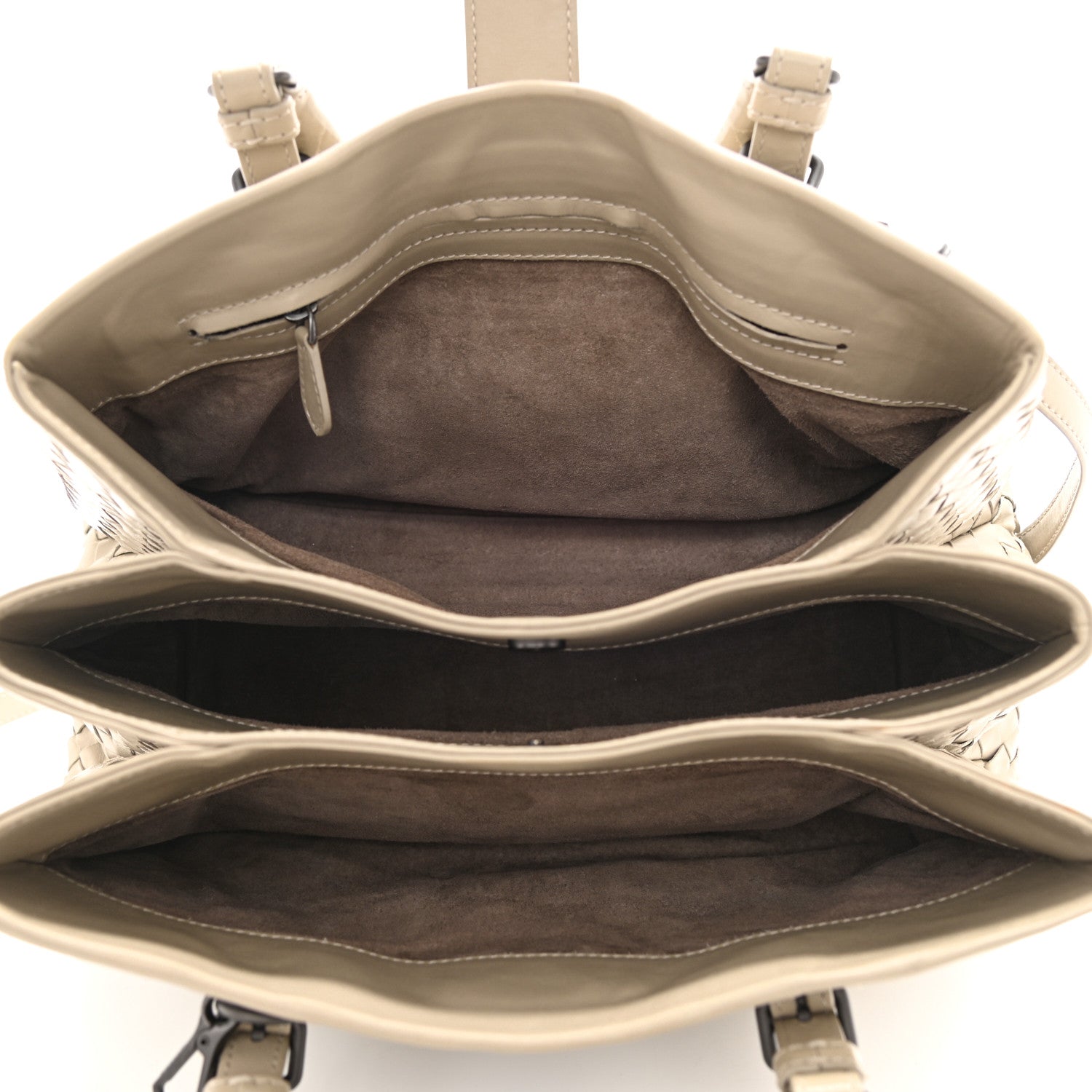 Bottega Veneta Light Calf Intrecciato Small Roma New Sand 5 of 10
