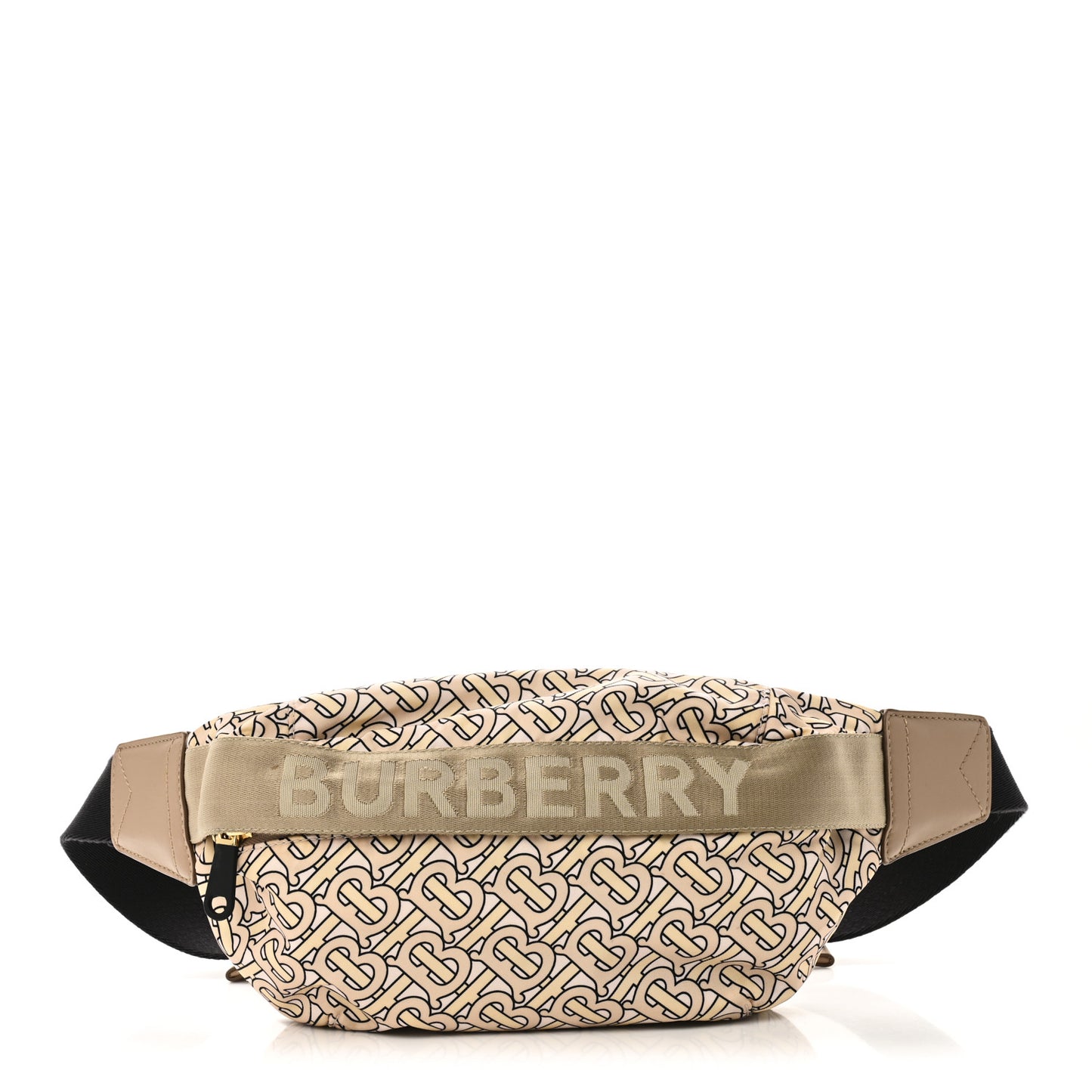 Nylon Monogram TB Sonny Bum Bag Beige
