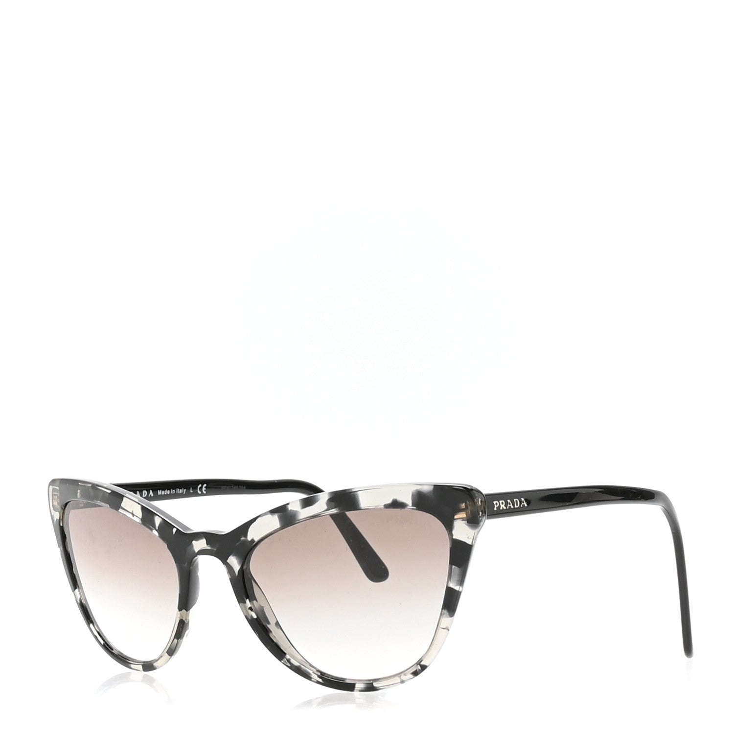 Prada Acetate Cat Eye Sunglasses SPR 01V Grey 1 of 8