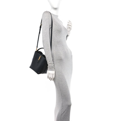 Saint Laurent Shiny Calfskin Le 37 Mini Bucket Bag Black 2 of 9