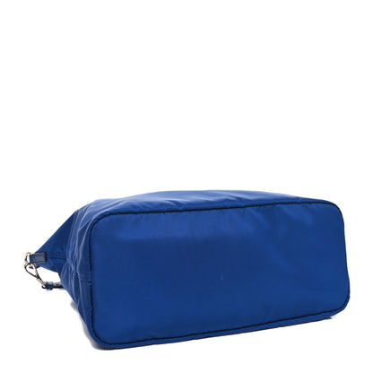 Prada Tessuto Nylon Saffiano Tote Bluette 4 of 9