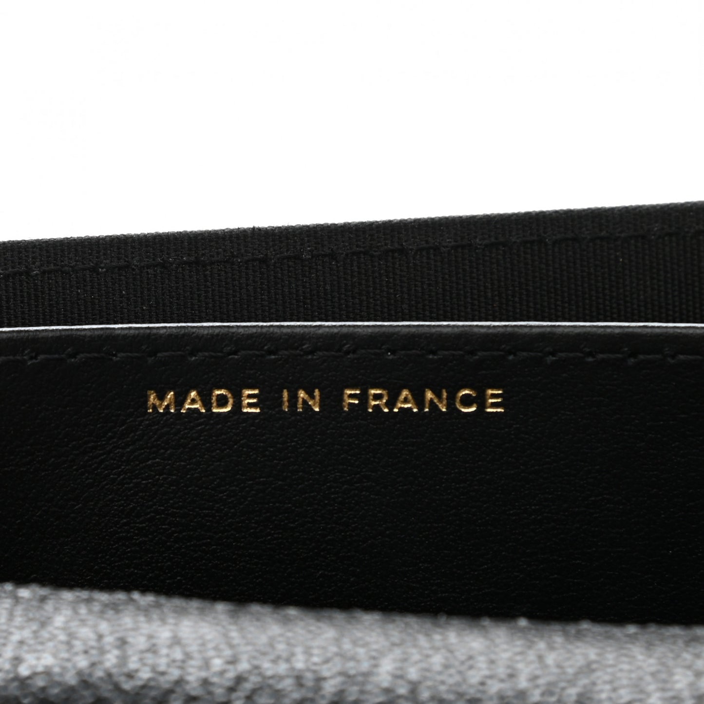 Caviar Quilted Boy Flap Card Holder Wallet Black