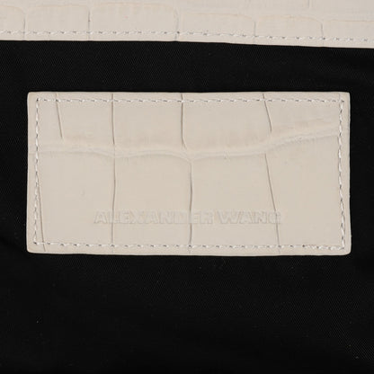Alexander Wang Crocodile Embossed Jamie Chastity Bag White 9 of 15