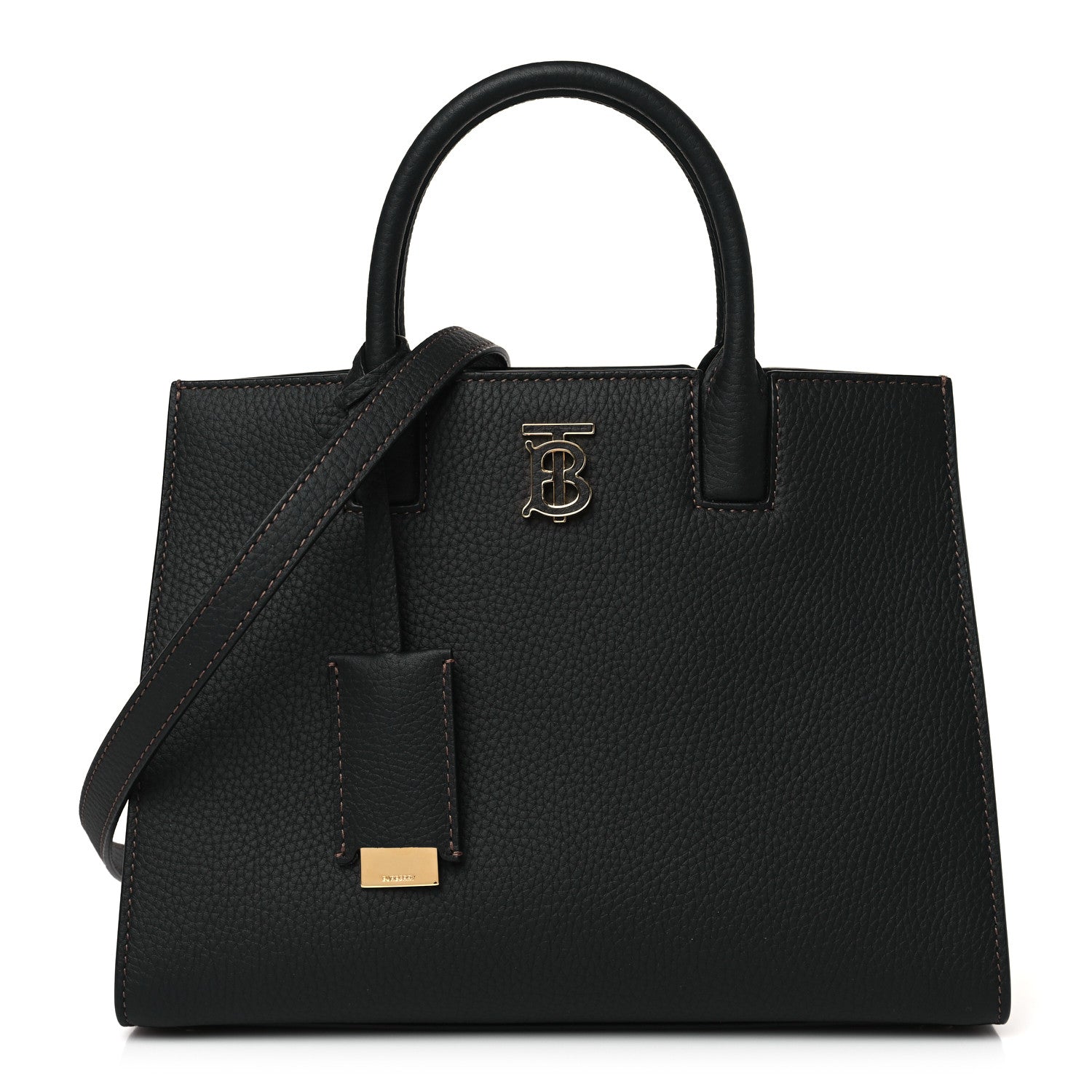 Burberry Grained Calfskin Small Frances Tote Black 1 of 8