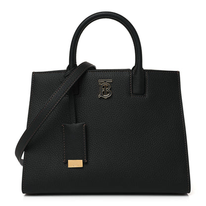 Burberry Grained Calfskin Small Frances Tote Black 1 of 8