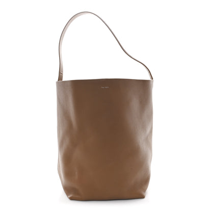 The Row Grained Calfskin Large N/S Park Tote Brown 1 of 10