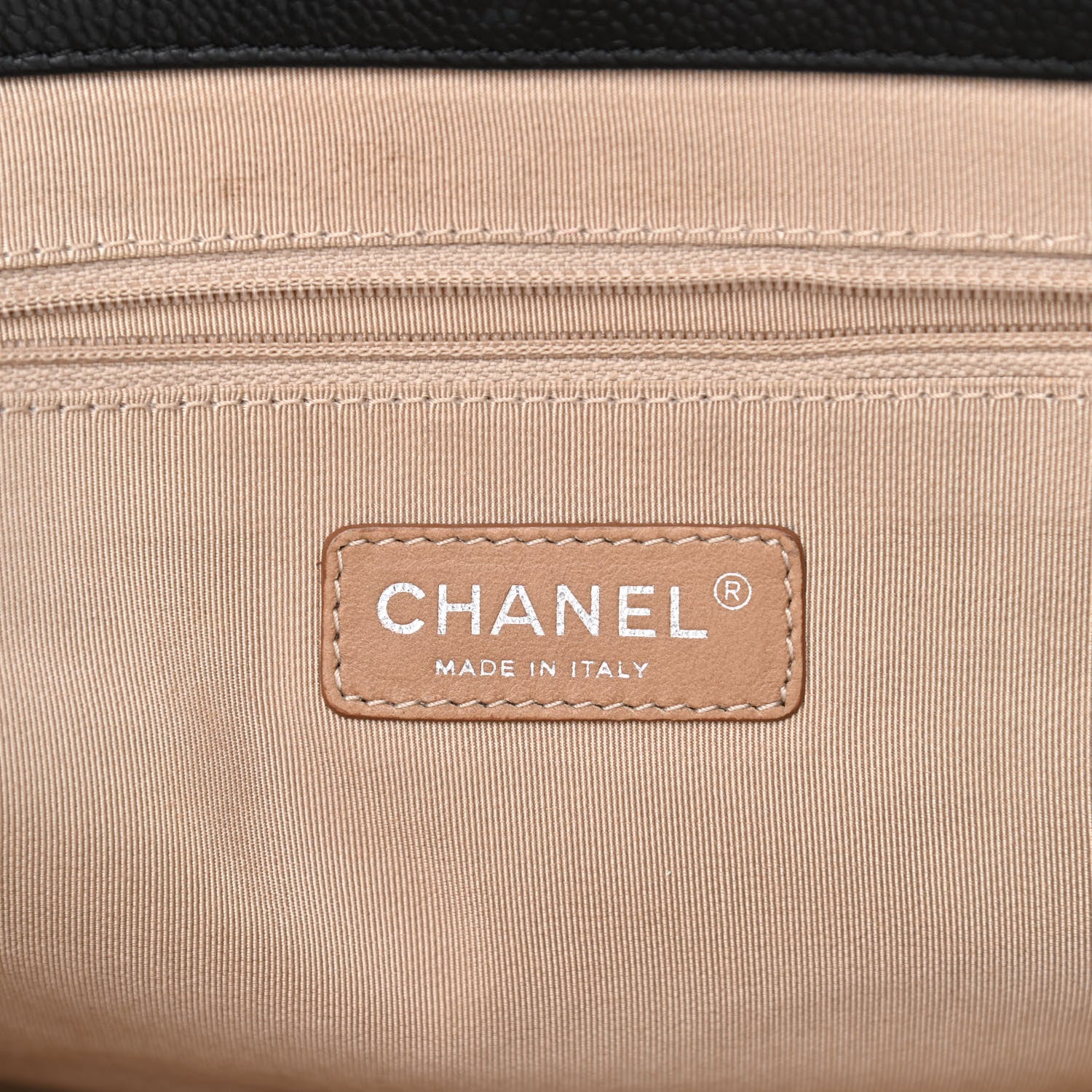 Chanel Caviar Quilted Expandable Zip Shoulder Bag Black 6 of 11