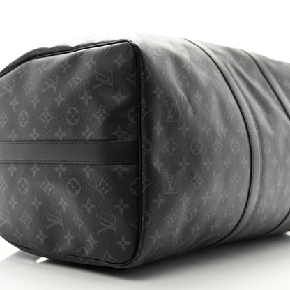 Louis Vuitton Monogram Eclipse Keepall Bandouliere 55 9 of 10