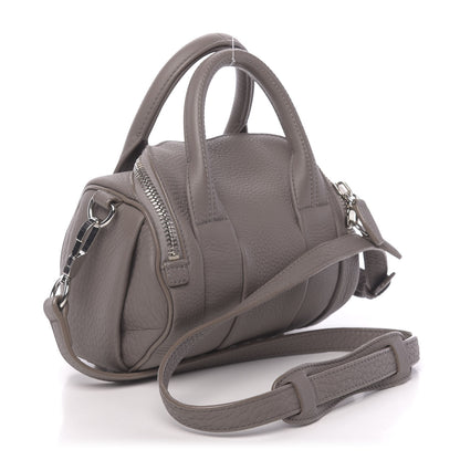 Alexander Wang Pebbled Lambskin Mini Rockie Mink Silver Hardware 4 of 12