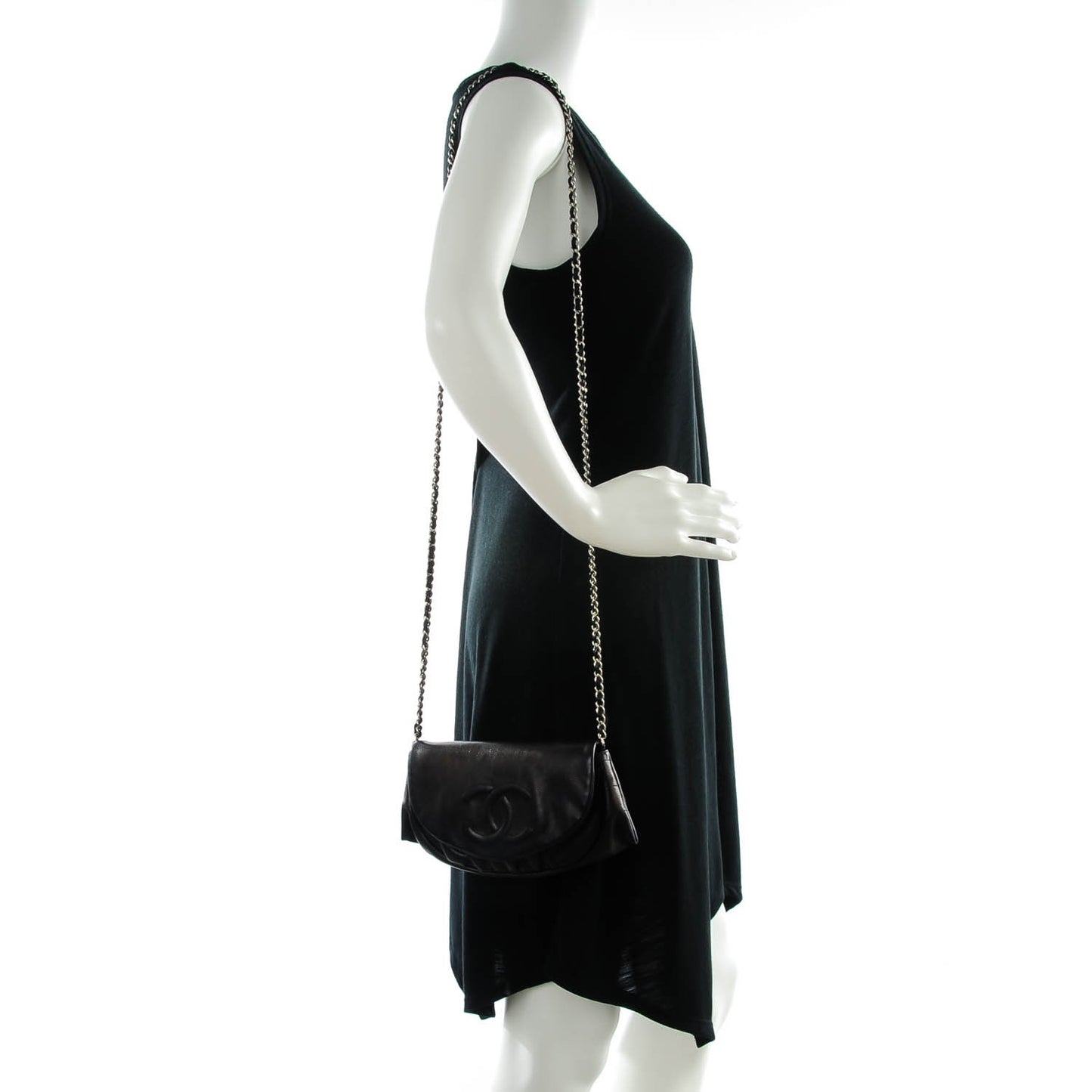 Caviar Half Moon Wallet On Chain WOC Black