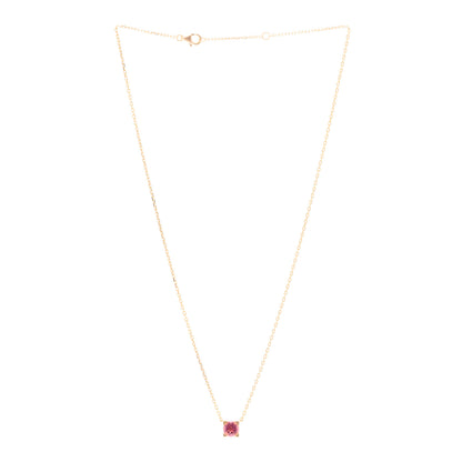 Cartier 18K Pink Gold Pink Tourmaline C De Cartier Pendant Necklace 3 of 5