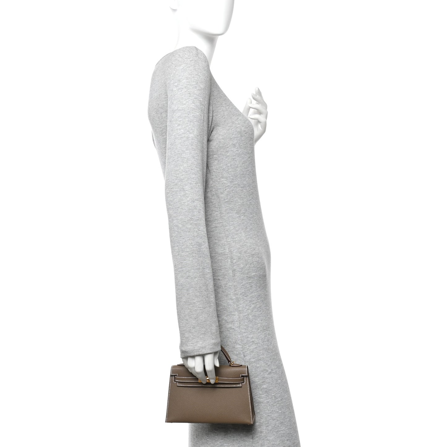 Epsom Mini Kelly Sellier 20 Etoupe