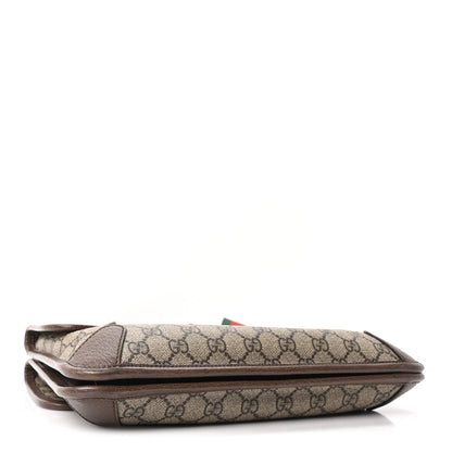 Gucci GG Supreme Monogram Web Neo Vintage Double Flap Messenger Bag Beige New Acero 4 of 10