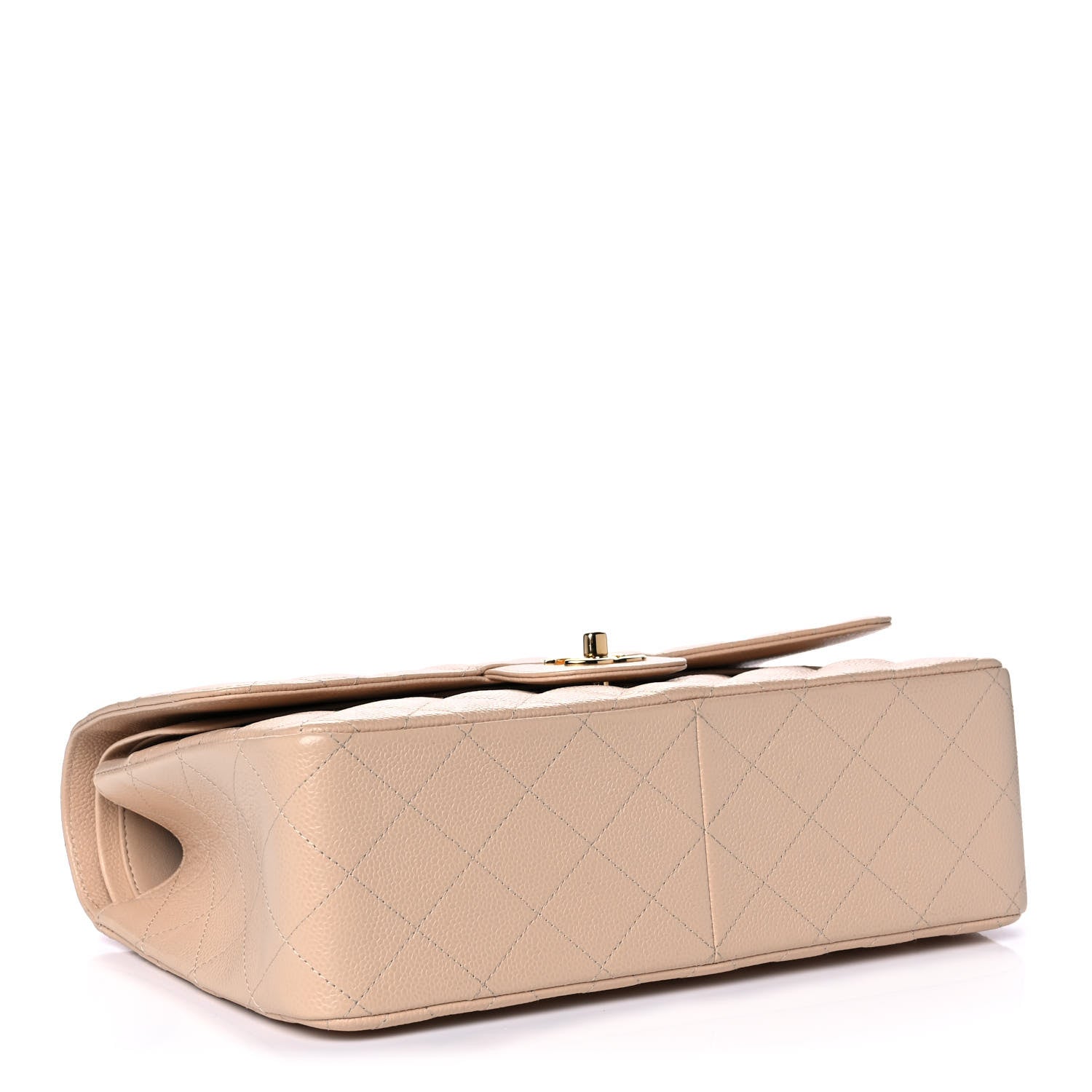 Chanel Caviar Quilted Jumbo Double Flap Beige Clair 3 of 11