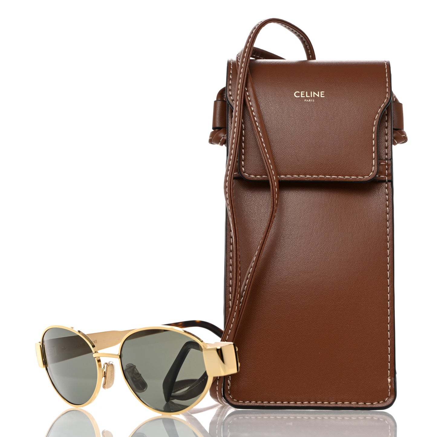 Metal Triomphe 01 Sunglasses CL40235U Gold Green