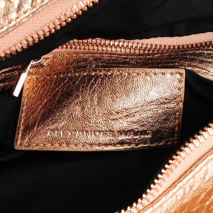 Alexander Wang Metallic Pebbled Lambskin Rocco Rose Gold Hardware 6 of 8