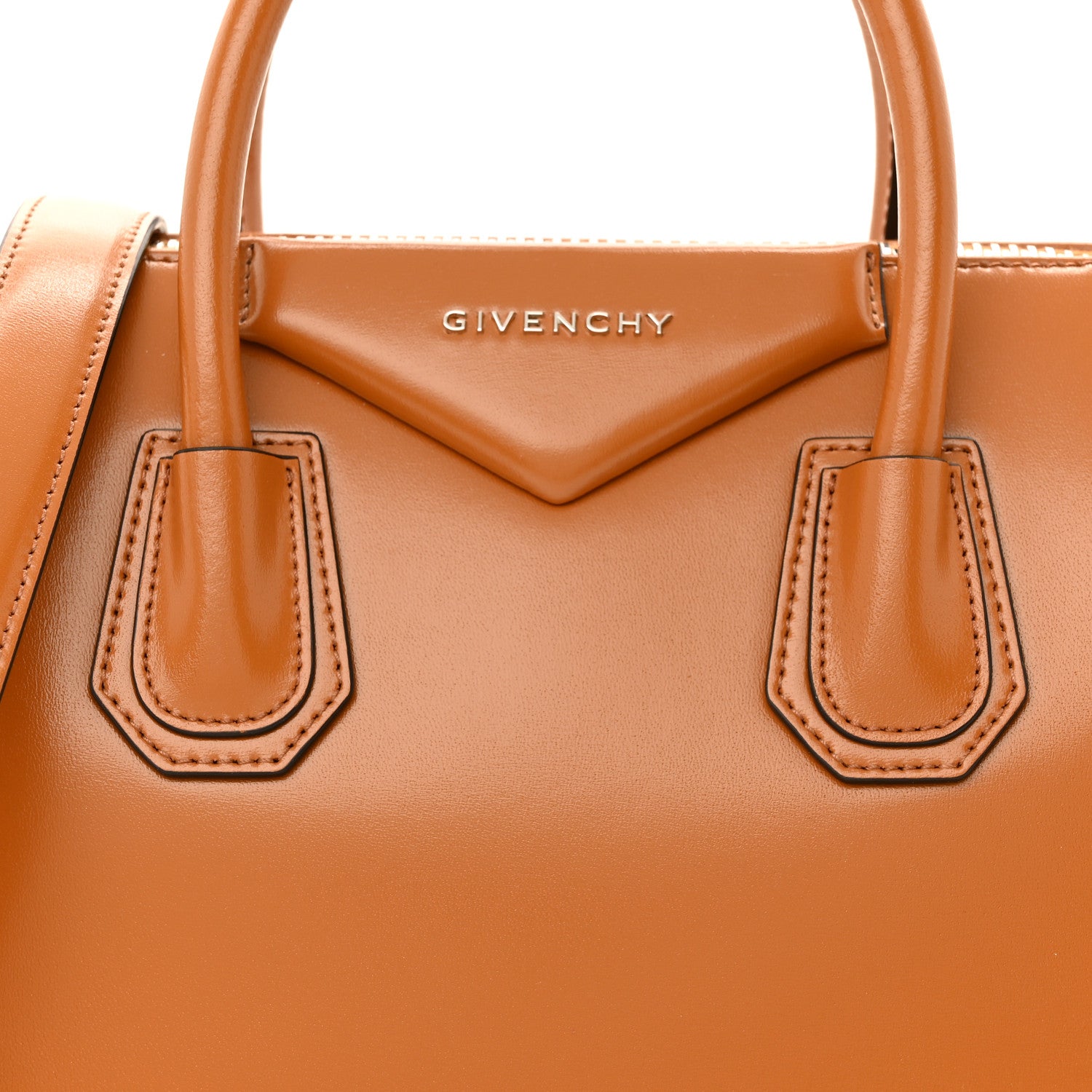 Givenchy Shiny Lord Calfskin Mini Antigona Camel 8 of 16