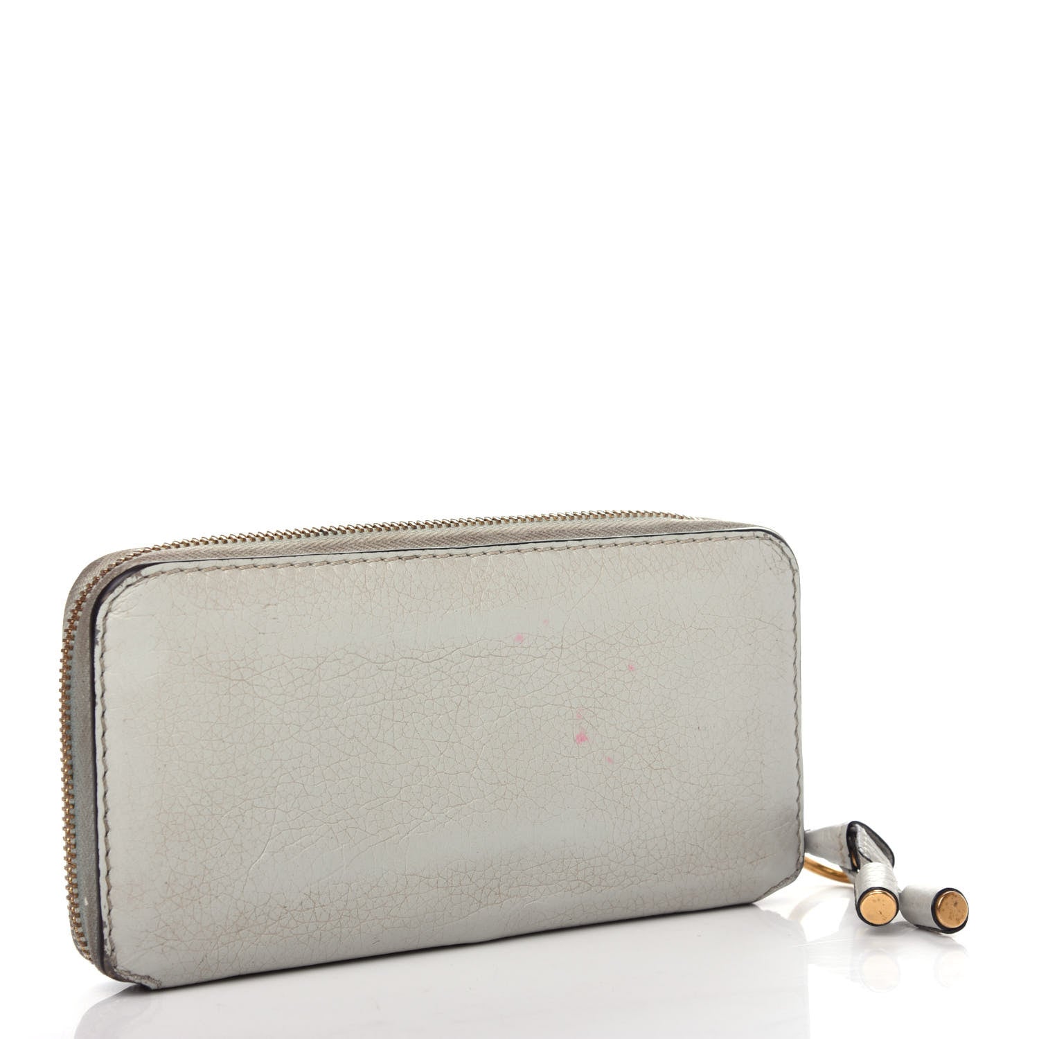 Chloe Calfskin Marcie Long Zip Around Wallet Airy Grey 3 of 6