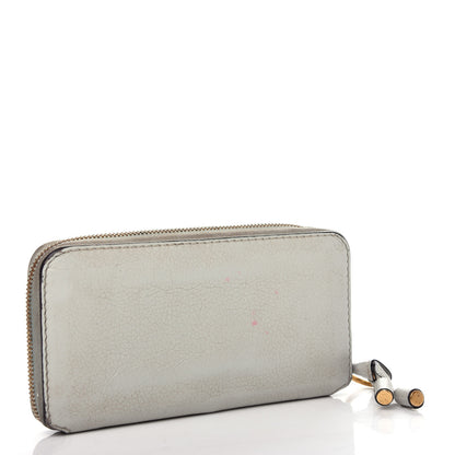 Chloe Calfskin Marcie Long Zip Around Wallet Airy Grey 3 of 6
