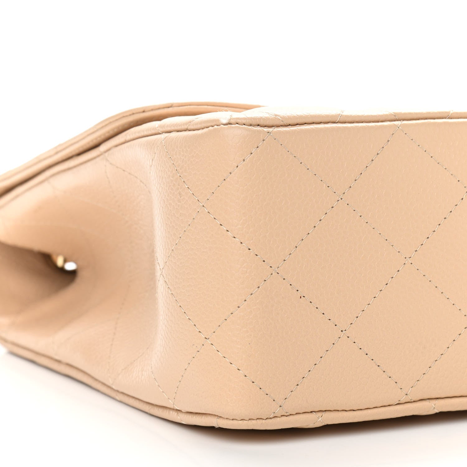 Chanel Caviar Quilted Jumbo Single Flap Beige 8 of 13
