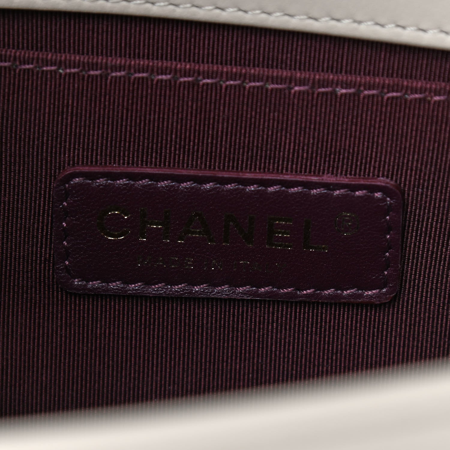 Chanel Caviar Suede Calfskin Chevron Medium Boy Flap Beige 6 of 10