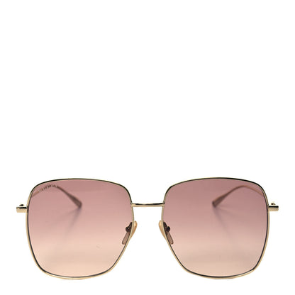 Gucci Metal Fork Square Frame Sunglasses GG1031S Gold 3 of 8
