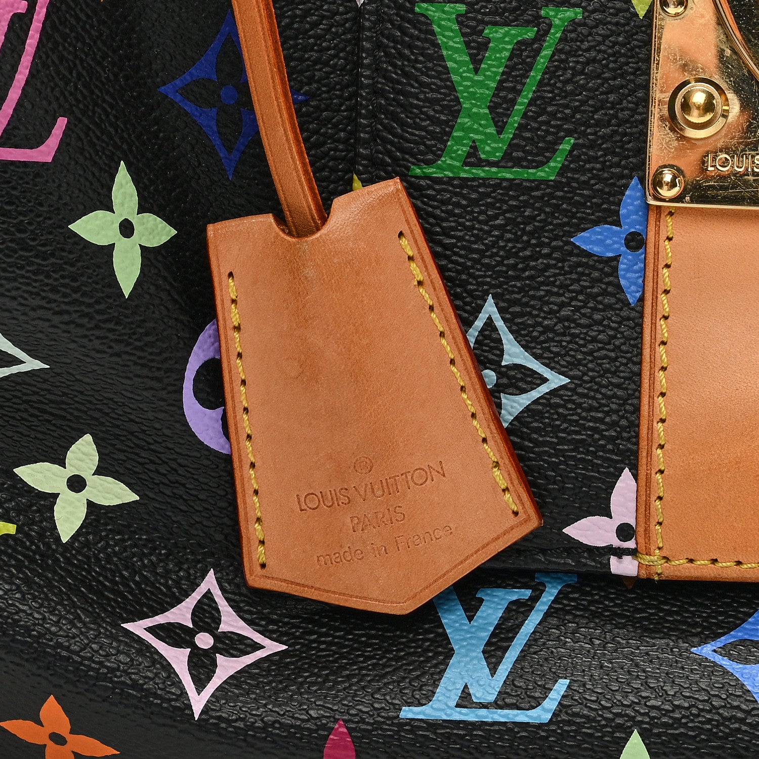 Louis Vuitton Monogram Multicolor Speedy 30 Black 6 of 8