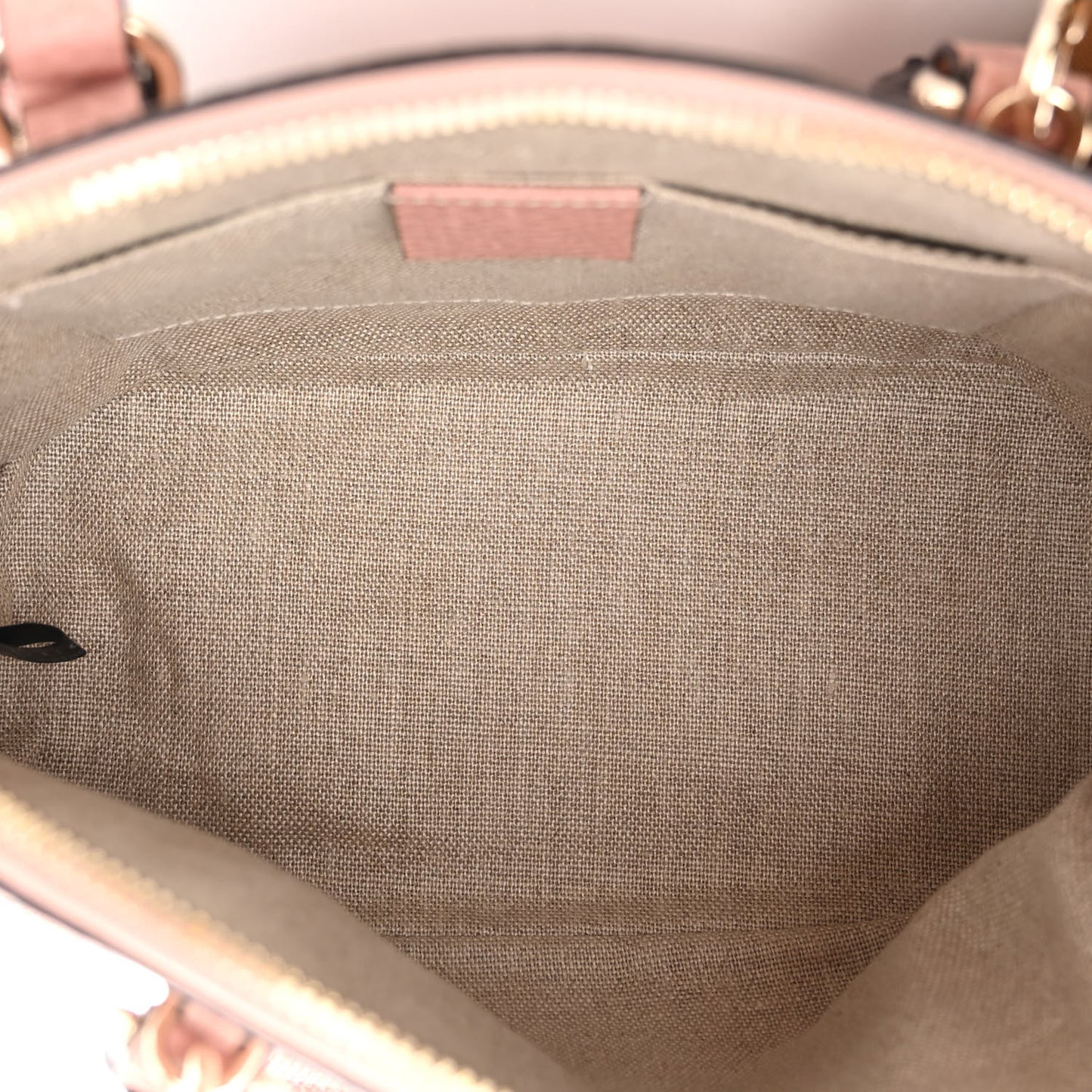 Dollar Calfskin Small GG Charm Dome Bag Soft Pink