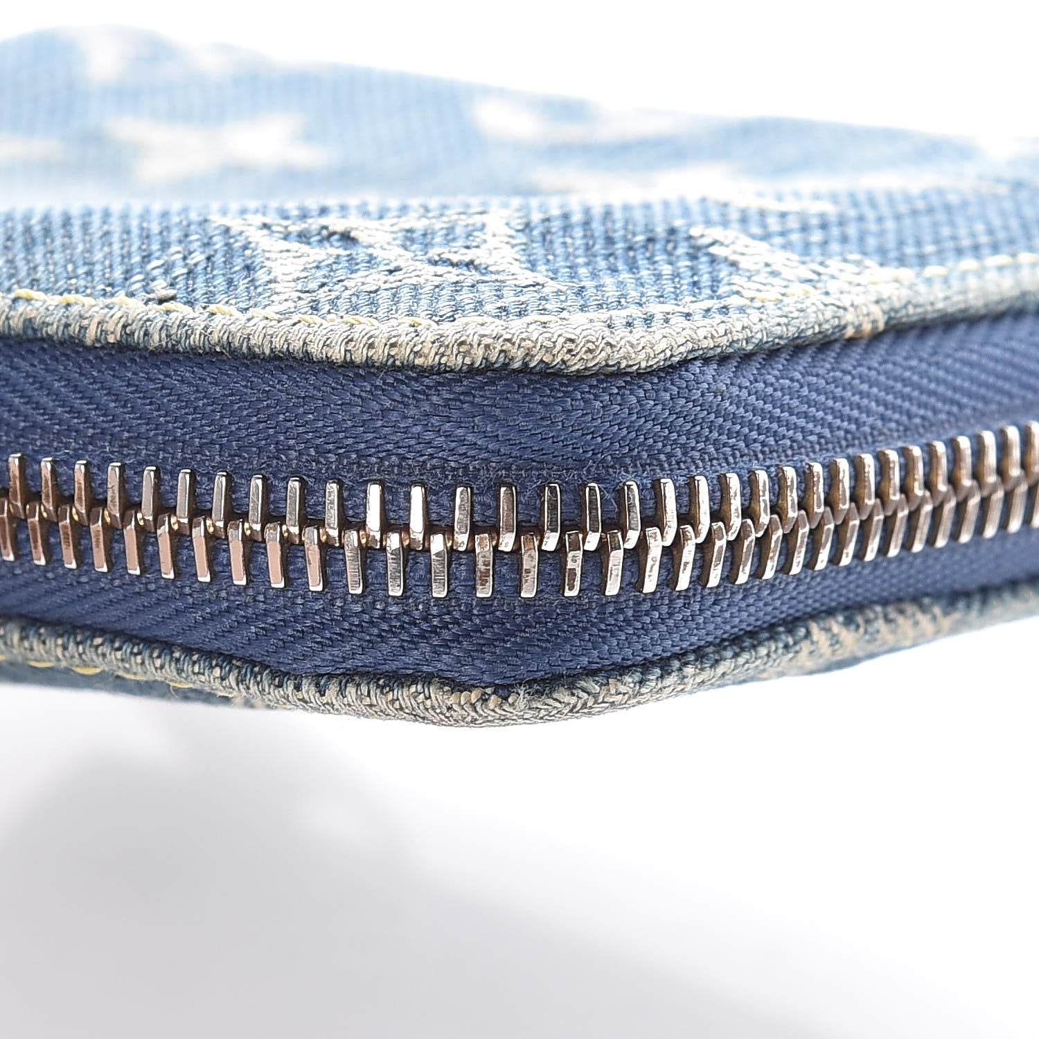 Louis Vuitton Denim Zip Compact Wallet Blue 13 of 14