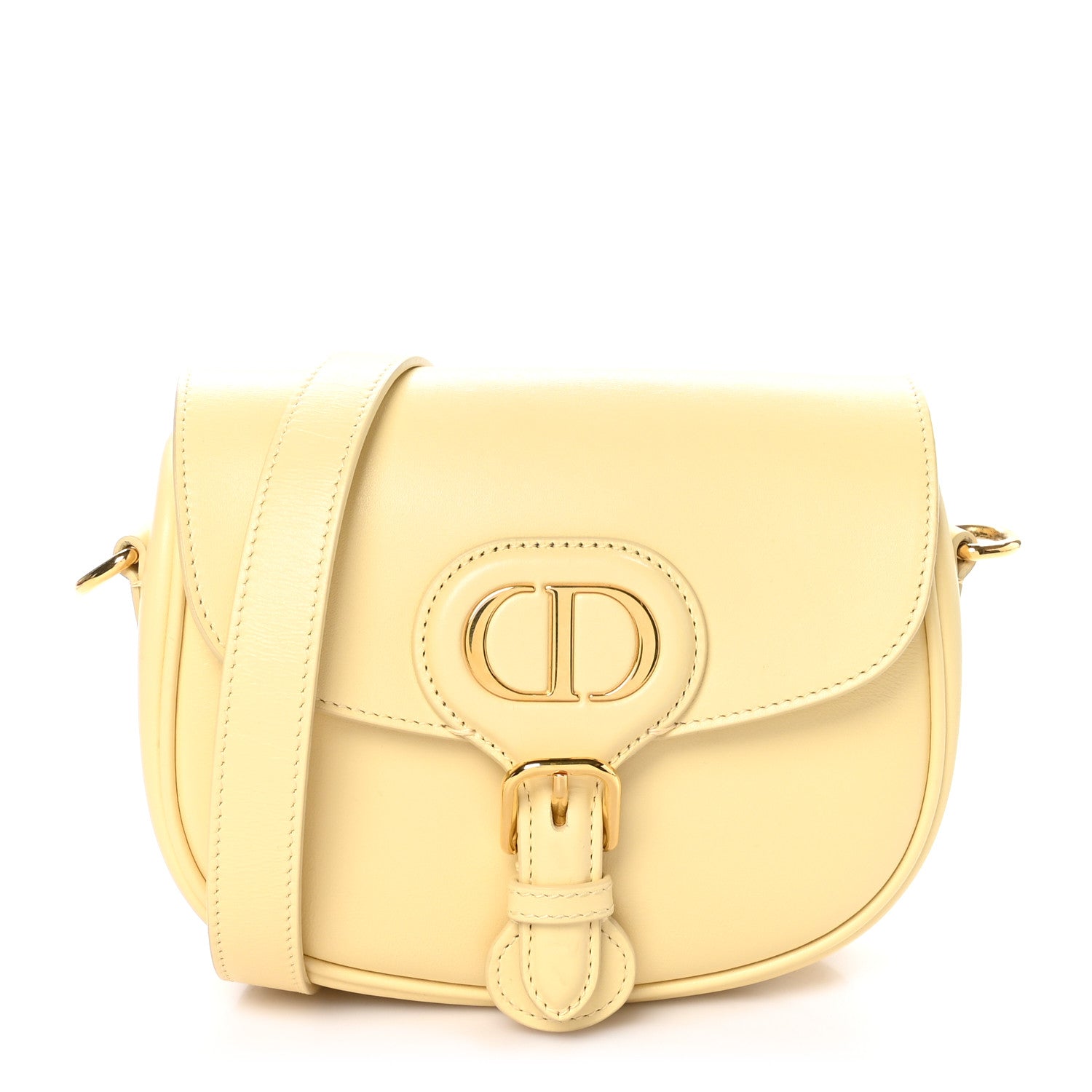 Christian Dior Box Calfskin Small Bobby Flap Pale Yellow 1 of 9