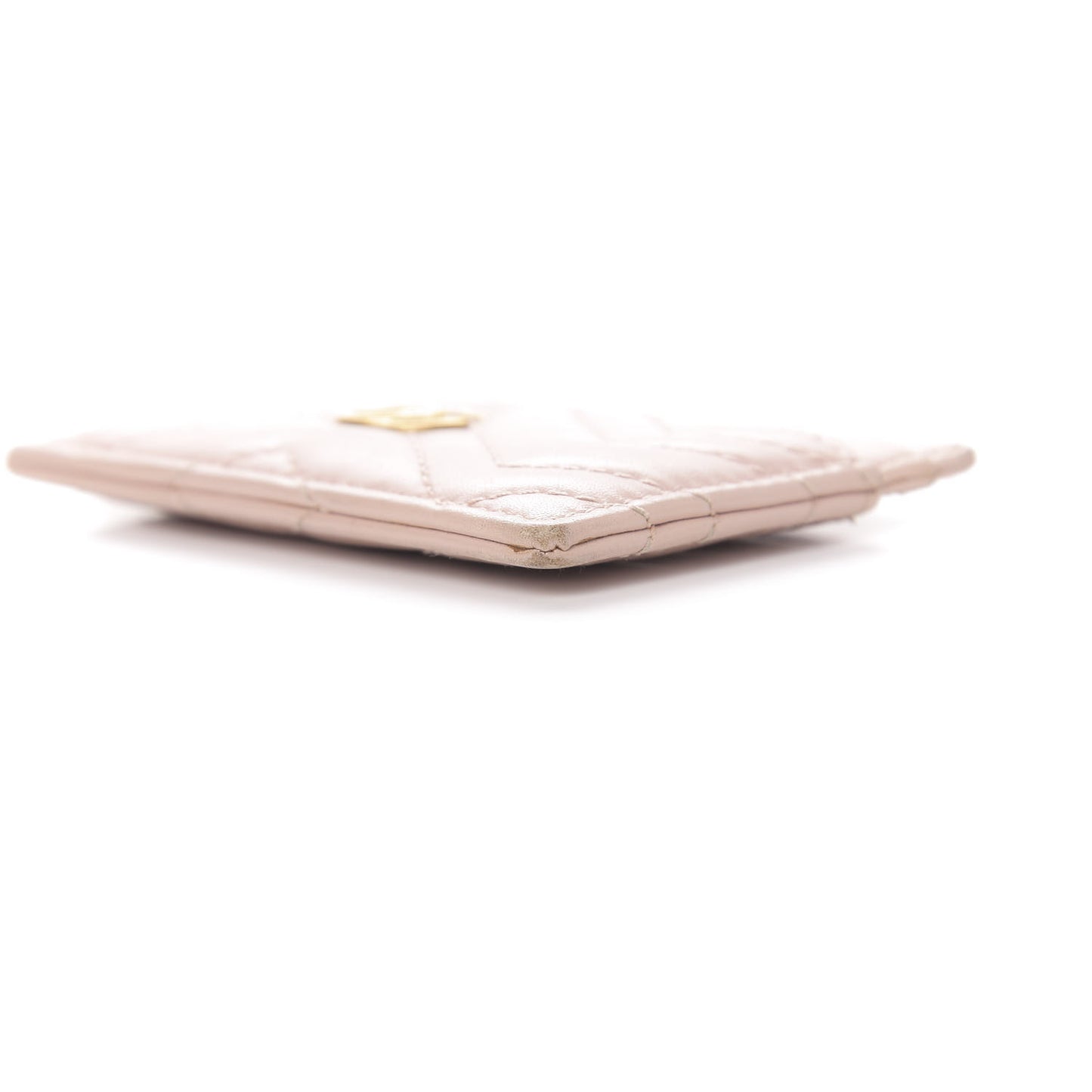 Calfskin Matelasse GG Marmont Card Holder Perfect Pink